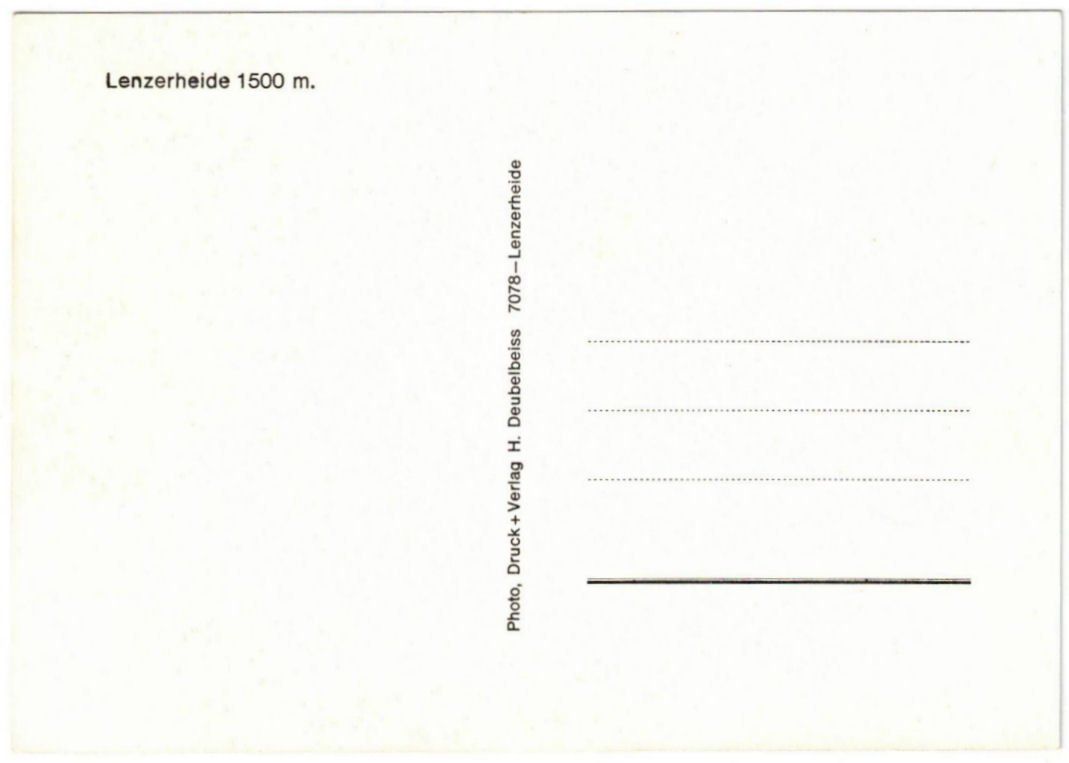 Cartoline postali: Lenzerheide - Skilift – Usato da Binningen venduto da Mountainrider 1