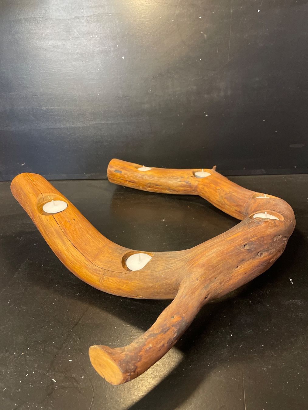 Portacandele: Teelicht Holz Lichtbogen – Usato da Brunnen venduto da Holz-style 2