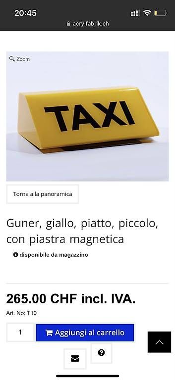 Plaketten & Abzeichen: Insegna TAXI – Gebraucht aus Certara von Andy6950 2