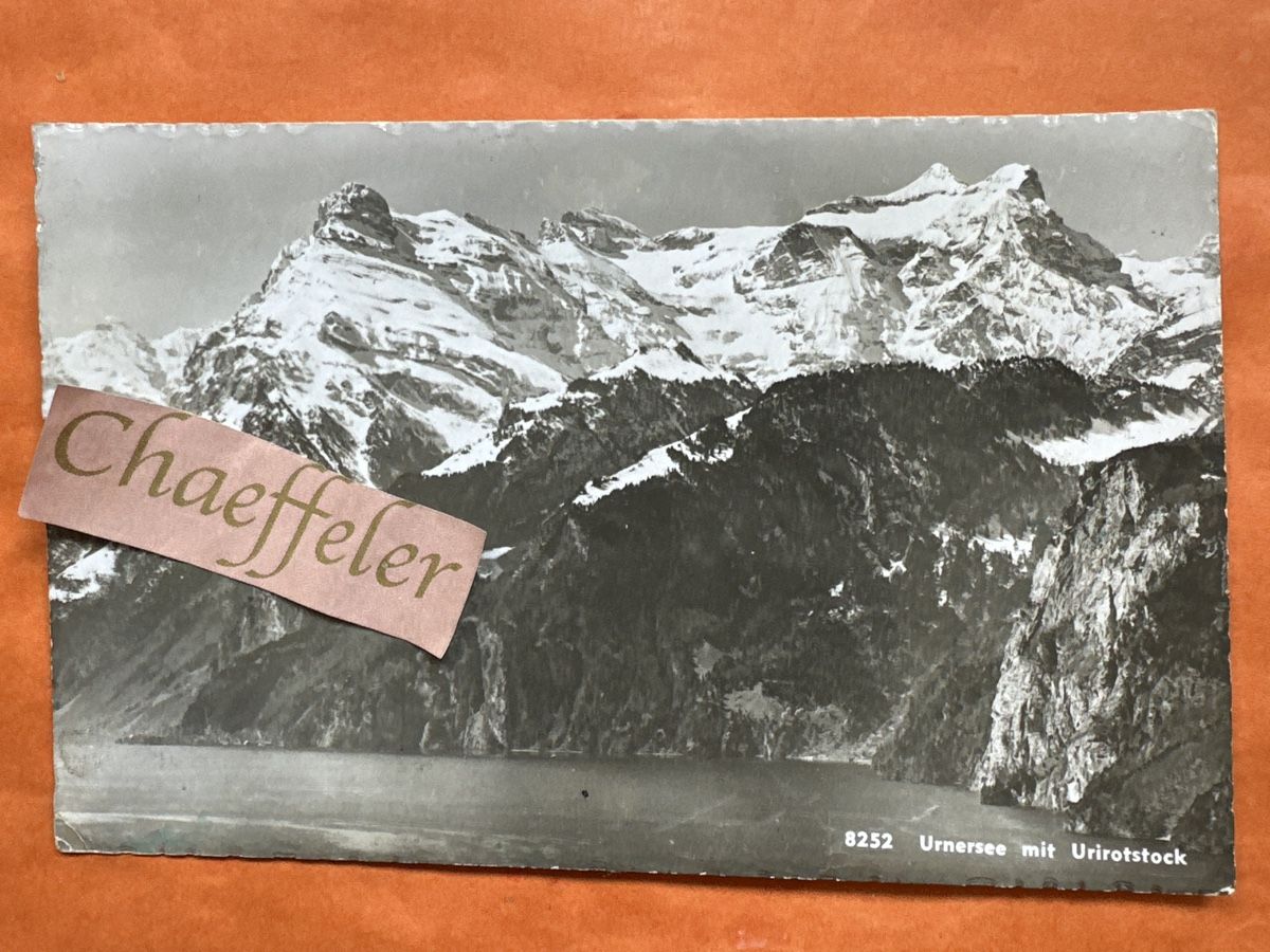 Cartoline postali: 1957 8252 Urnersee mit Urostock – Usato da Zürich venduto da Chaeffeler