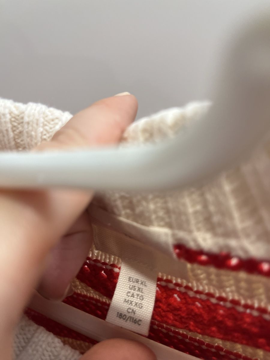 H&M Maglioni & Felpe: Gestreifter Damenpullover, Gr. XL, rot/weiss, Herbst – Nuovo (secondo la descrizione) da Zürich venduto da Shopmystyle 1