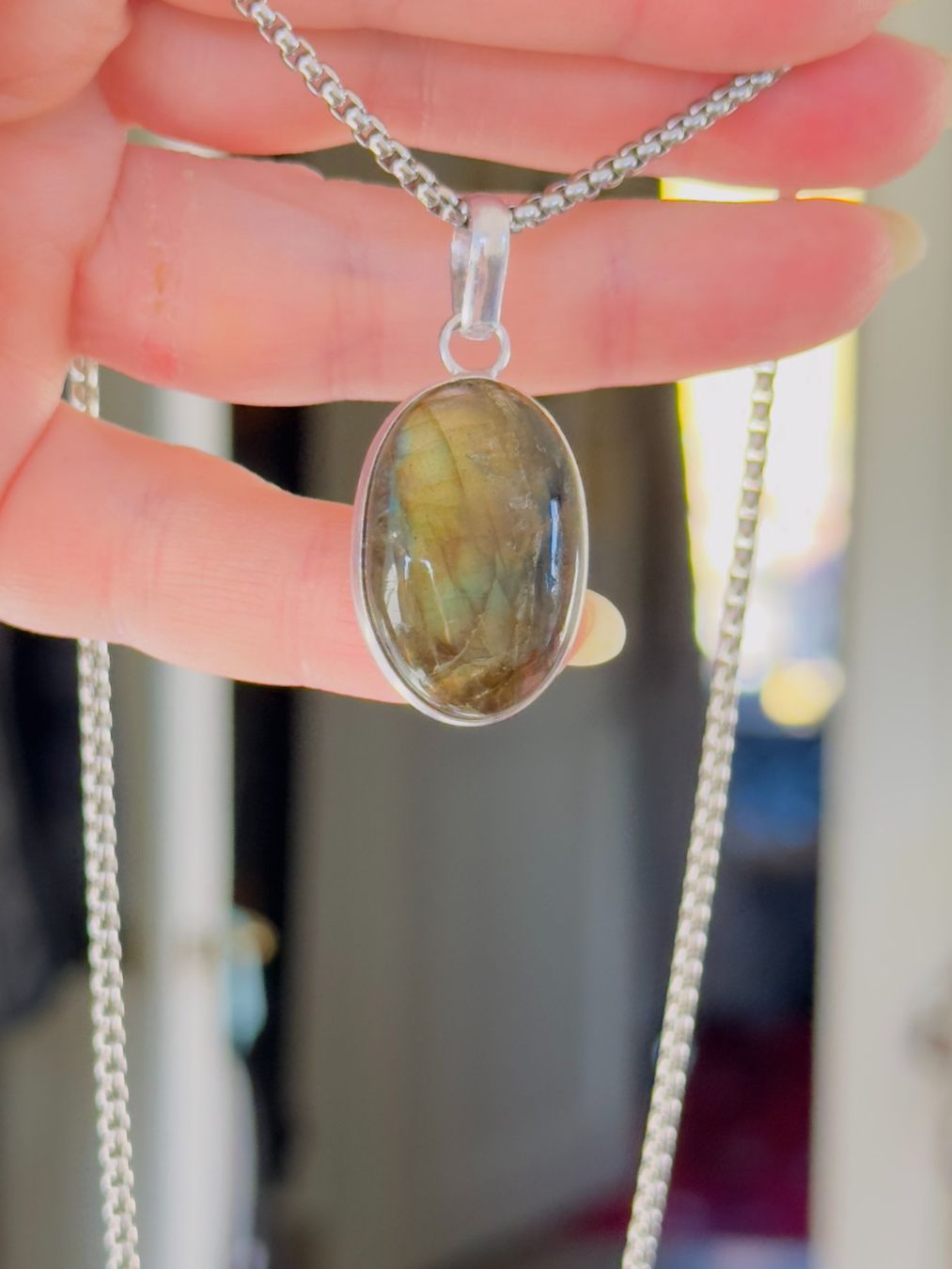 Catenine: Fashionable labradorite necklace – Nuovo e nell'imballaggio originale da Genève venduto da AGBERG 9