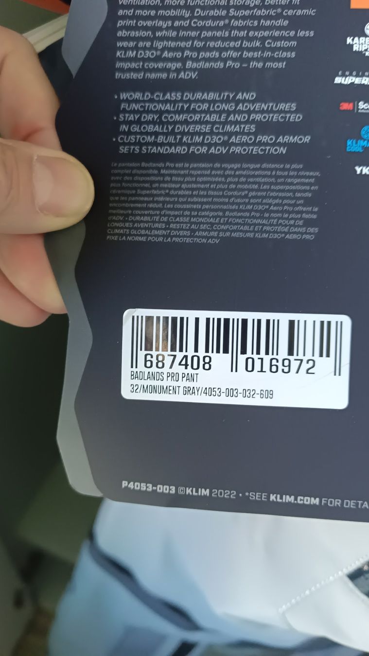 Klim Pantaloni: Klim Badlands Pro | Monument Gray | 32 – Nuovo e nell'imballaggio originale da Caslano venduto da Kalaha 6