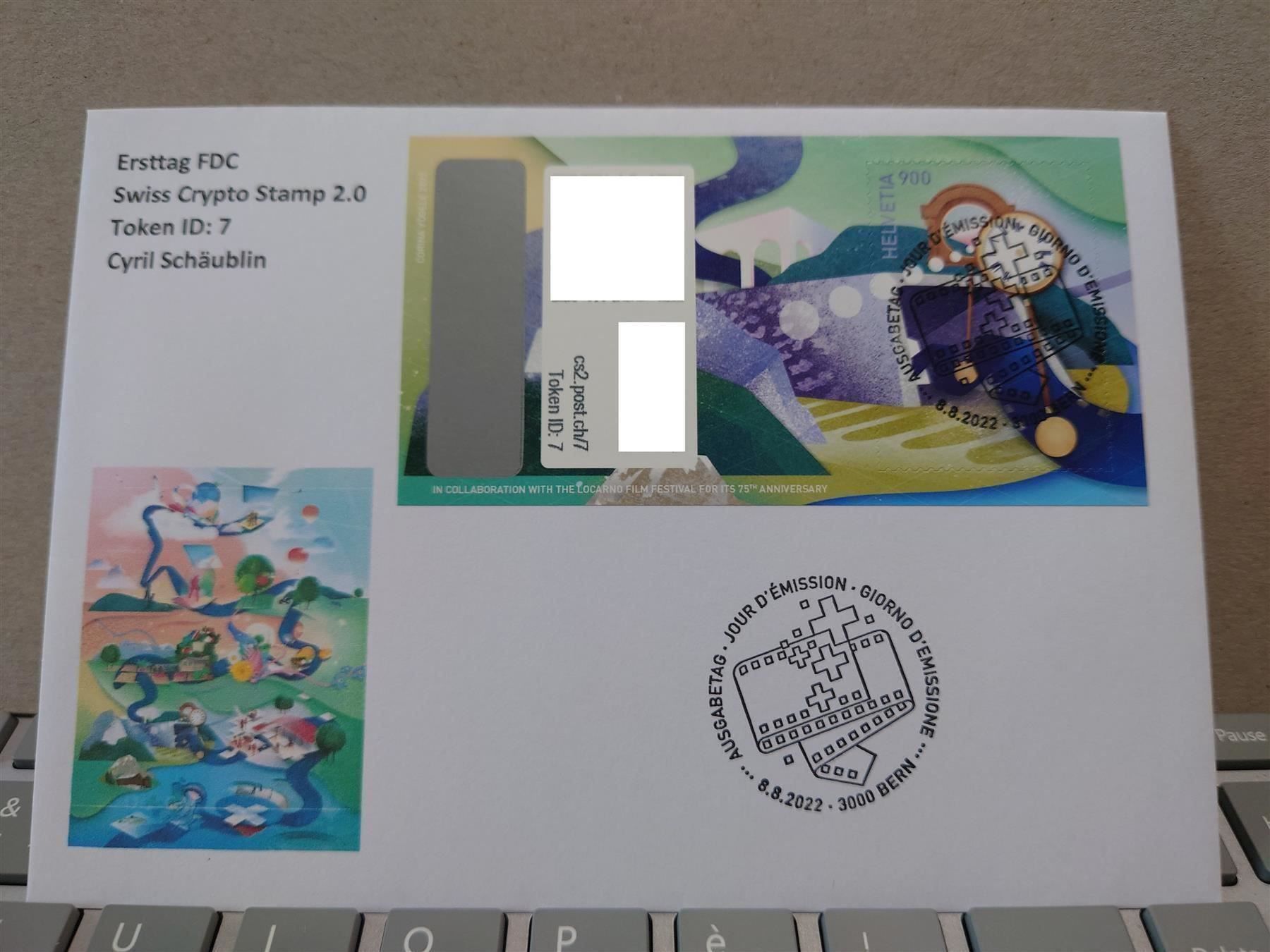 Tutti i francobolli: Set FDC Swiss Crypto-Stamp 2.0, ID1-ID10 – Usato da Rickenbach SO venduto da Bytebull 7