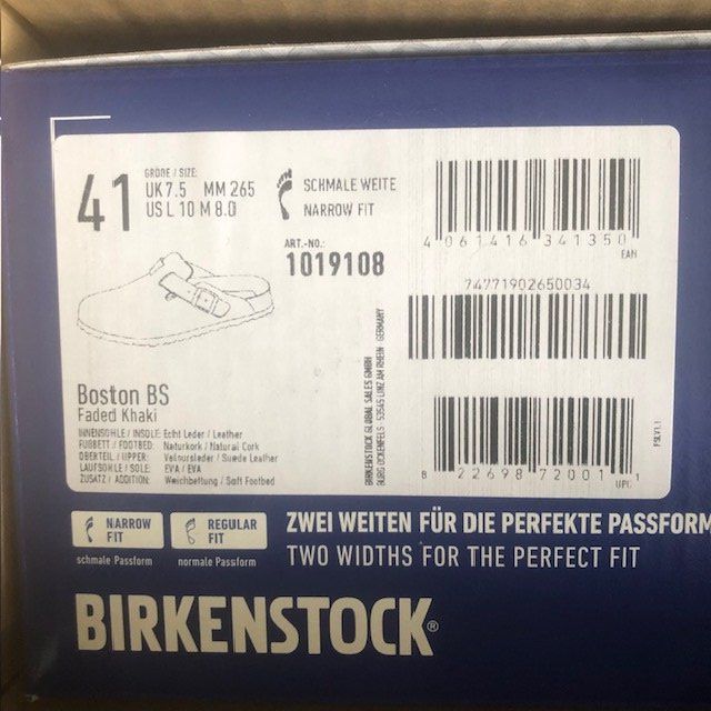Birkenstock Scarpe da uomo: Birkenstock Boston 41 - NEW – Nuovo e nell'imballaggio originale da Aigle venduto da shopgirl05 1