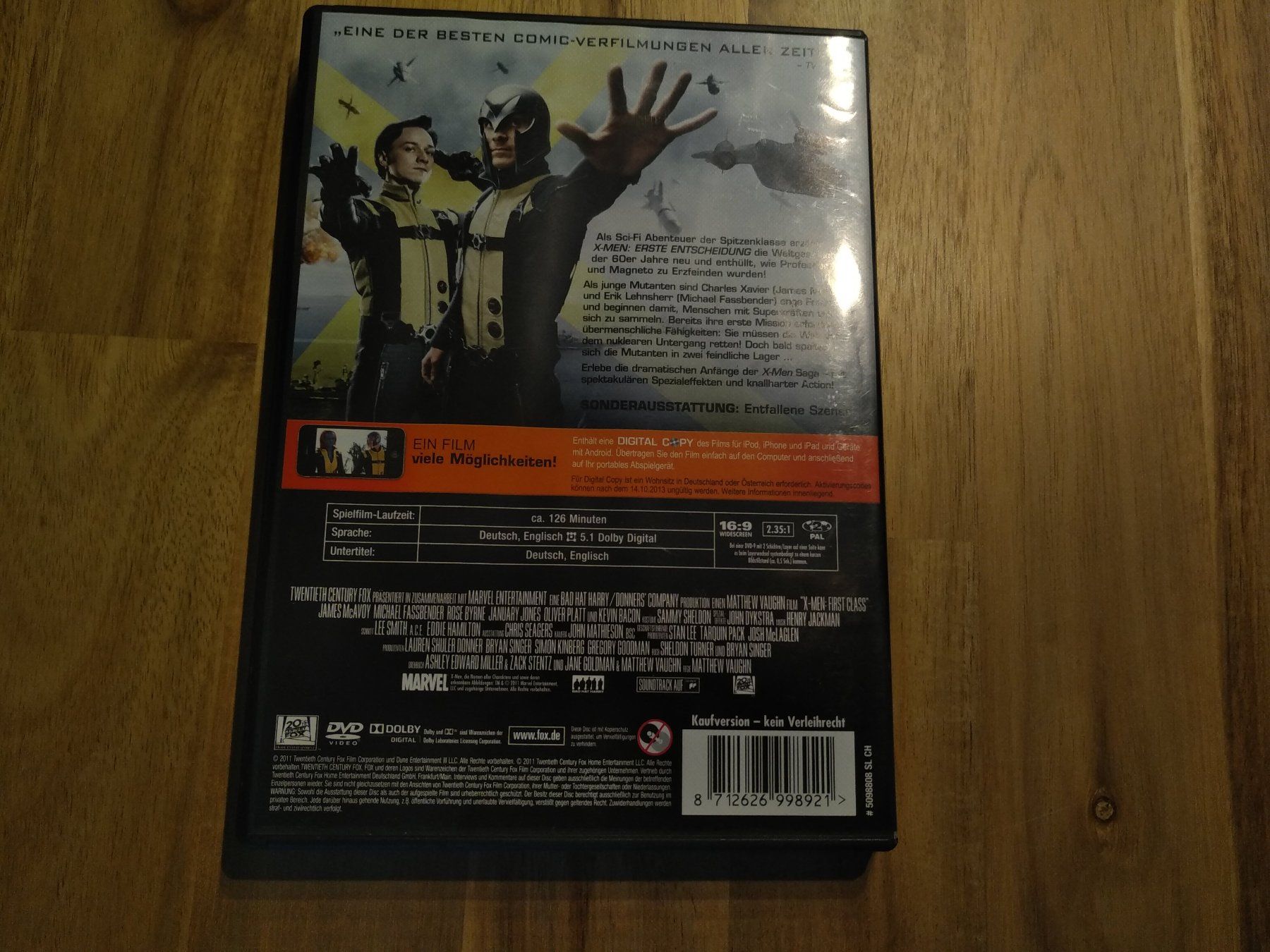 Tutti i DVDs: X-Men: Erste Entscheidung – Usato da Olten venduto da prusik02 2