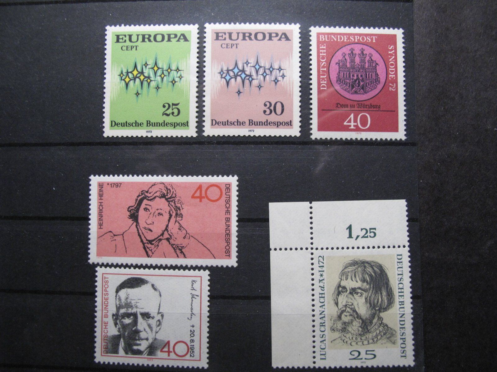 Tutti i francobolli: BRD 1972 Europa / H.Heine ** – Usato da Wil SG venduto da fva01