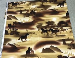 STOFF HORSES CA. 200X115CM NEU