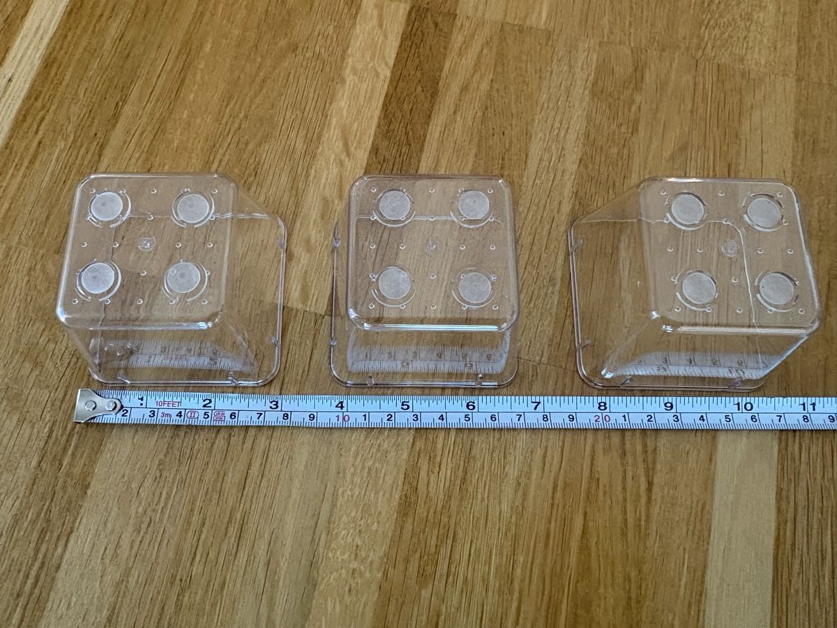 Contenitori & Simili: 3 petits pots en plastique transparent – Nuovo (secondo la descrizione) da Fribourg venduto da bappenzell 1