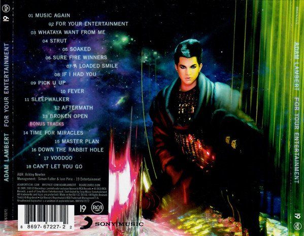 CDs: Adam Lambert – For Your Entertainment – Gebraucht aus St.Gallen von jalamusic 1