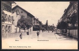 AK Bern, Muesmattstrasse im Sonnenschein