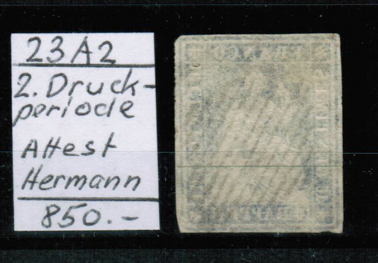 Tous les timbres: Strubel - Nr.23A2 - Attest Hermann – D'occasion à Bern par peri02 1