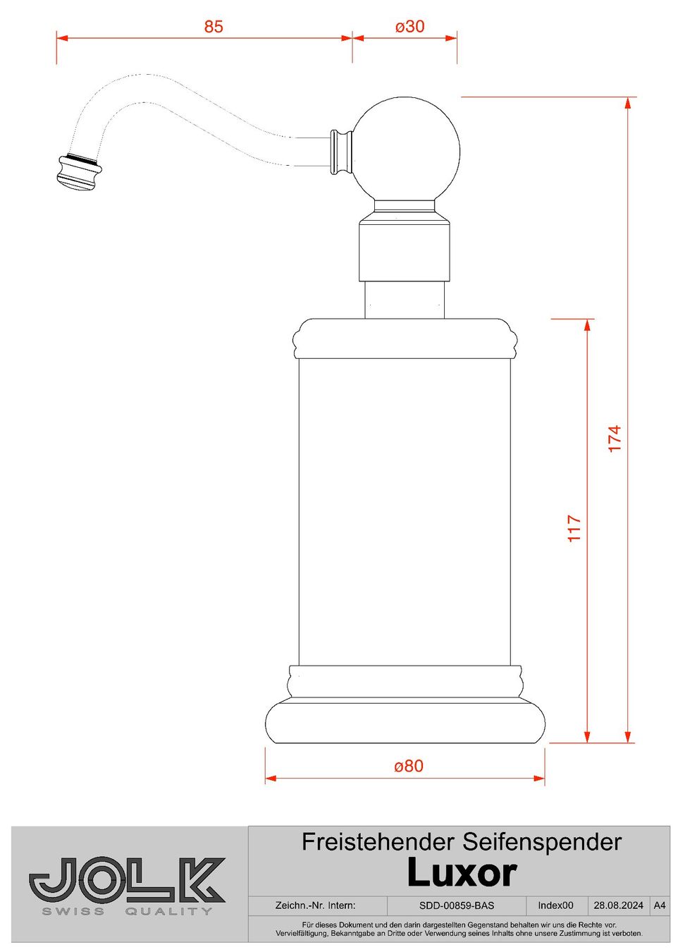 Elettrodomestici da cucina: Seifenspender / Dispenser in Chrom -Luxor – Usato da Schöftland venduto da jolk.ch 3