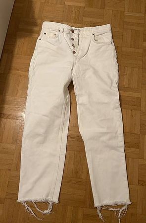 Weisse Jeans von Pull& Bear Gr. 38