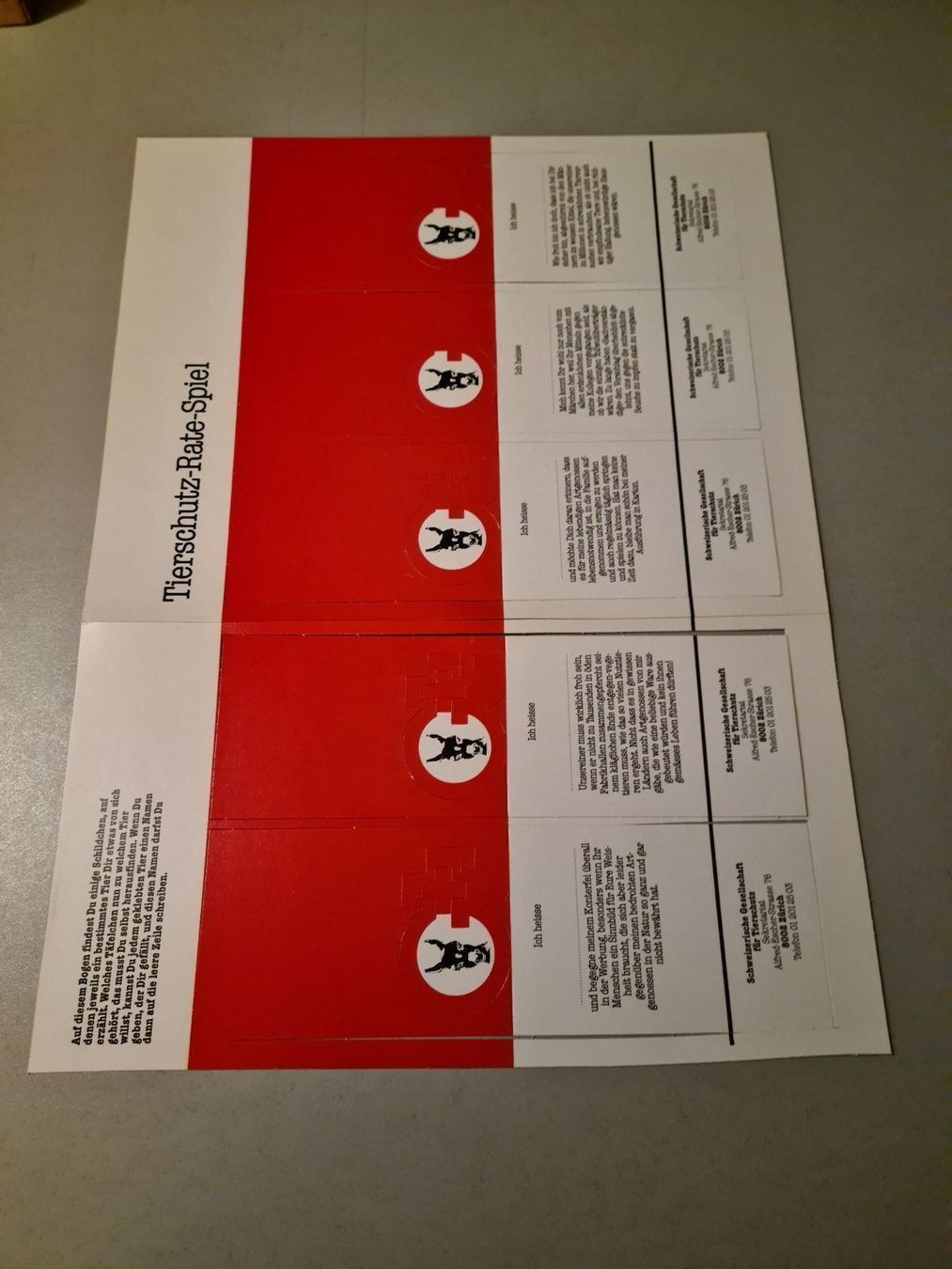Kit bricolage: 7 Tier-Sujets zum ausschneiden – Nuovo (secondo la descrizione) da Erstfeld venduto da Uhu1980 9