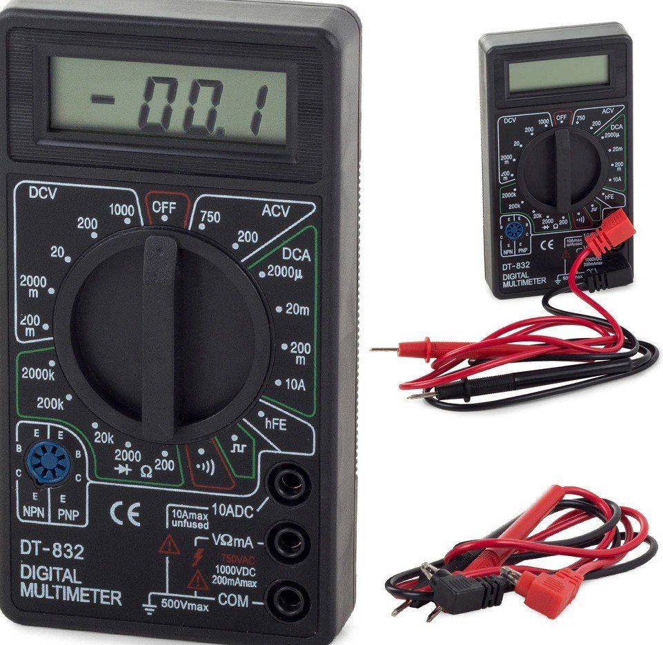 Misurare: Multimeter digital  Spannungsprüfer DT-832 – Nuovo e nell'imballaggio originale da St. Gallen venduto da schnaeppchen-preise