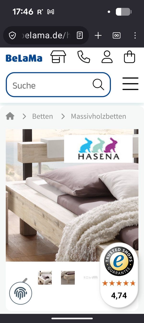 Letti: Kingsize Doppel Bett HASENA Kopfstützen Leder 2 Nachttische – Nuovo (secondo la descrizione) da Gelterkinden venduto da Luusmaiteli 3