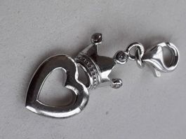 Anhänger Silber Schmuck 925,HerzKrone