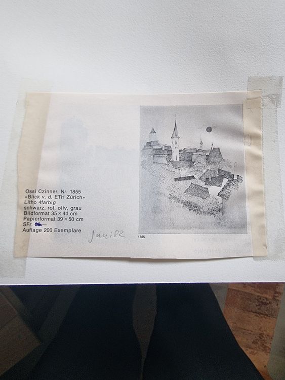 OSSI CZINNER LITHOGRAPHIE SIGNIERT NUMMERIERT 3