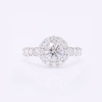2,14-Karat Labor-Diamantring im Brillantschliff – HRD-zertif