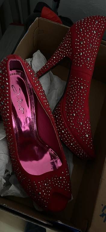 Scarpe da donna: Plateau Damen Schuhe Rot – Usato da Baden venduto da lul_d68m