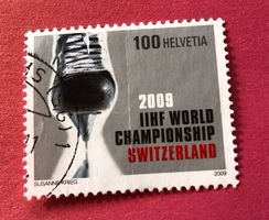 Nr.1301 EISHOCKEY-WELTMEISTERSCHAFT 2009 GESTEMPELT    