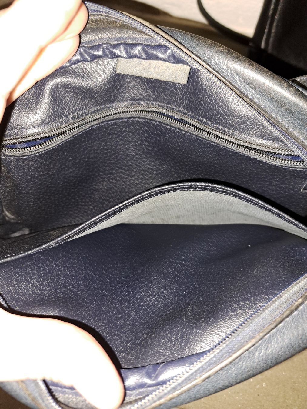 Longchamp Sacs femmes: Longchamp Ledertasche, dunkelblau - Vintage  – D'occasion à Kölliken par Upcycling-by-Mc-TAM 2