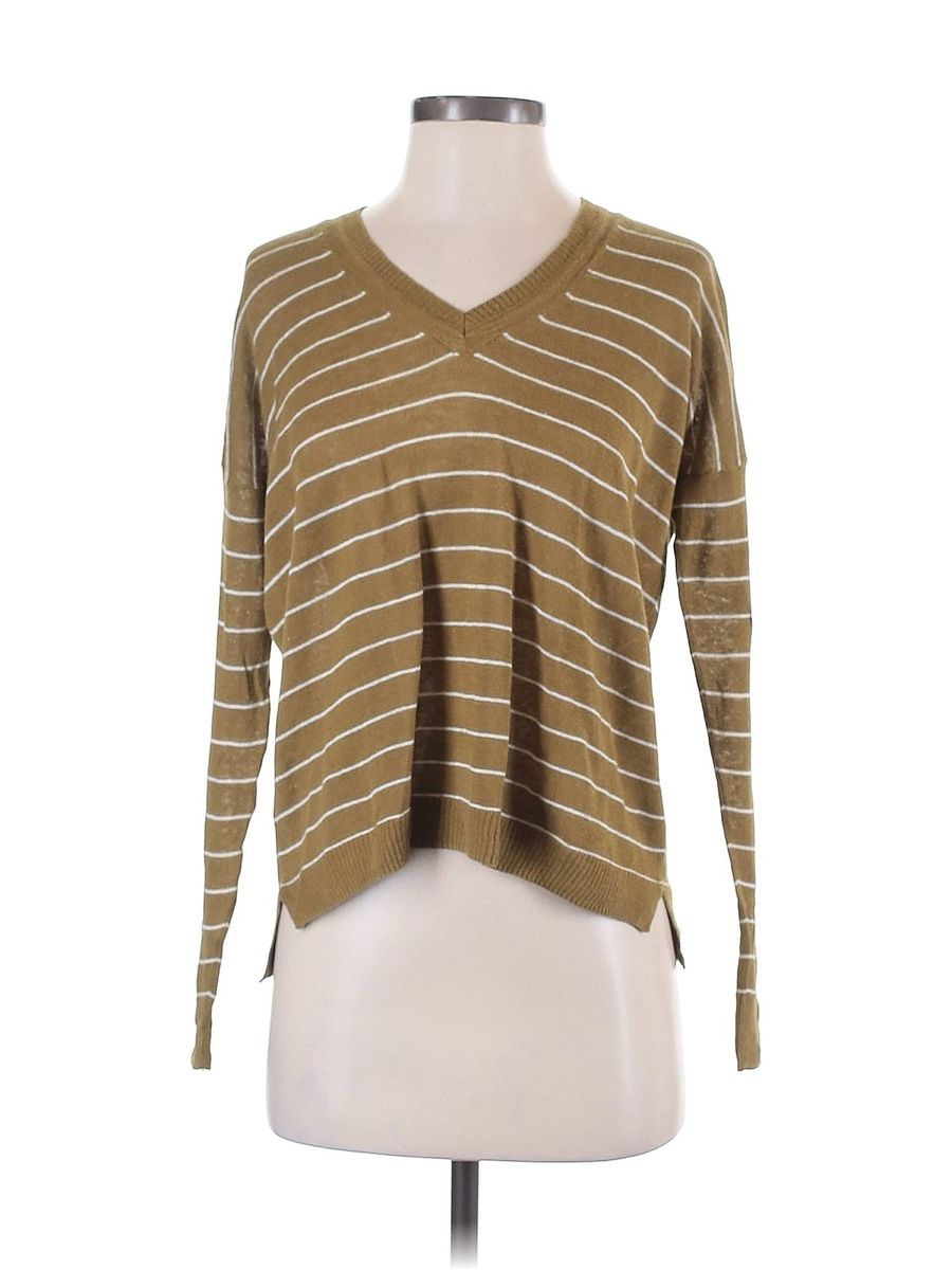 Pullover & Sweatshirts: Pullover Leinen Oliv gestreift von Madewell – Gebraucht aus Winkel von Zimtguetzli 6