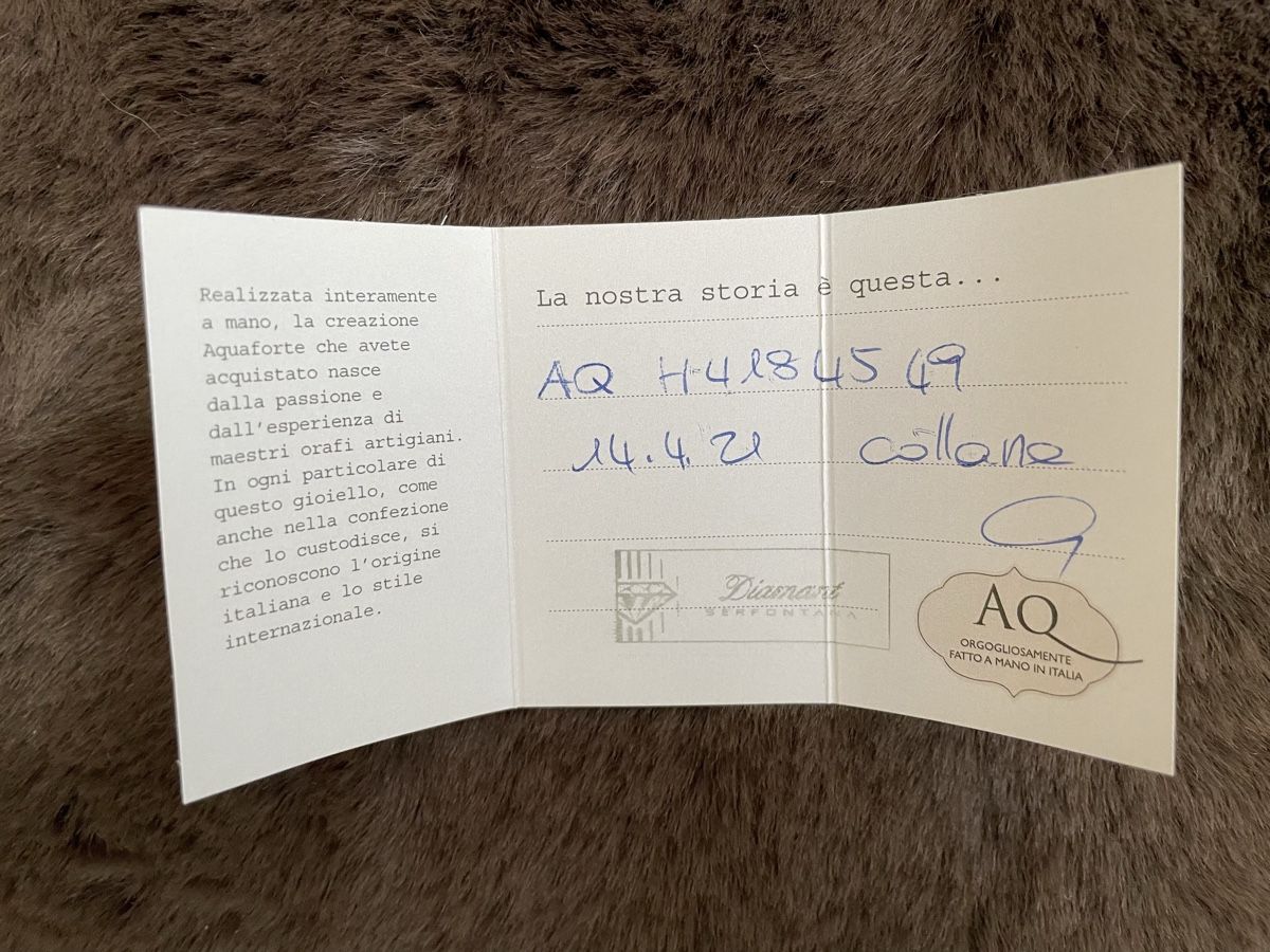 Catenine: NEU Collana argento Aquaforte Vicenza – Nuovo (secondo la descrizione) da Novazzano venduto da White71 3