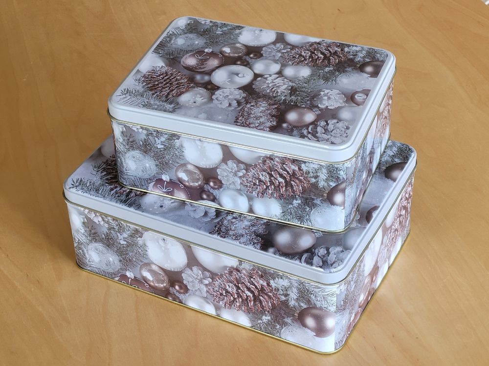 Mud Pie Keksdose Mit Rüschenrand, 2-tlg. – Keramik, Handbemalt, Inkl. Holzzange