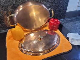 STÖCKLI SERVIER/FLAMBIER-PFANNE 70-ER KAUM BENUTZT