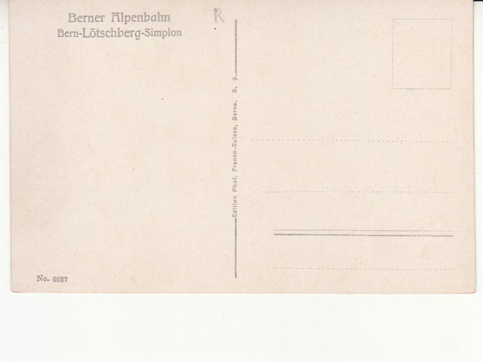 Cartoline postali: Visp BLS ca. 1910 – Usato da Bürglen TG venduto da StampGraf 1