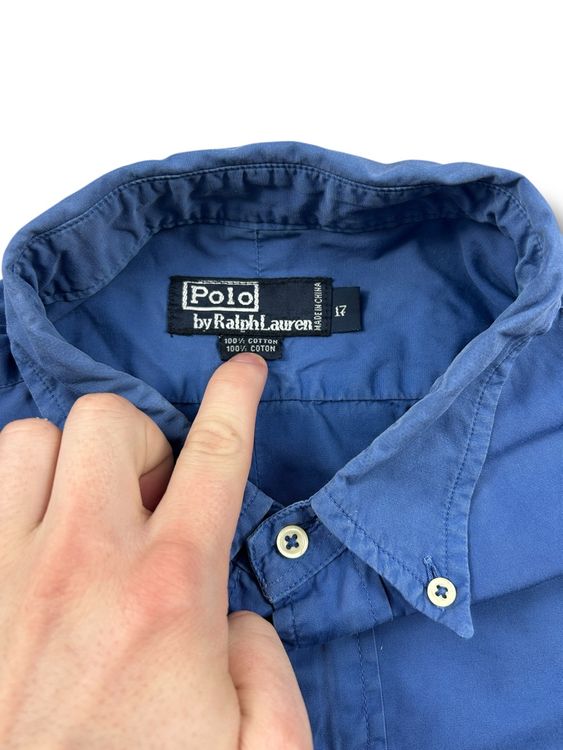 Ralph Lauren Camicie: Chemise Ralph Lauren bleu - Taille L – Usato da Hauterive NE venduto da Leo_o 2