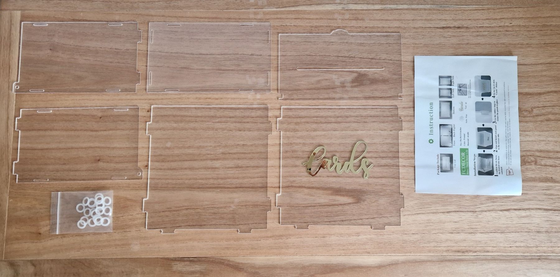 Alle Dekorationen: Kartenbox aus Acrylglas, gefrostet, Hochzeit – Neu (gemäss Beschreibung) aus Allschwil von merve_g 3