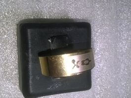 ring edelsthal mit eine blume,,,glanzig und matte