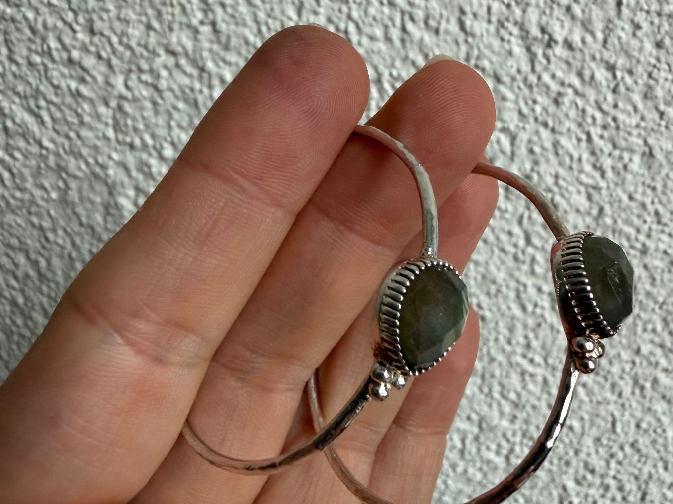 Boucles d'oreille: Silber Ohrringe mit Labradorit 925 – D'occasion à Spiegel b. Bern par Rogger72 6