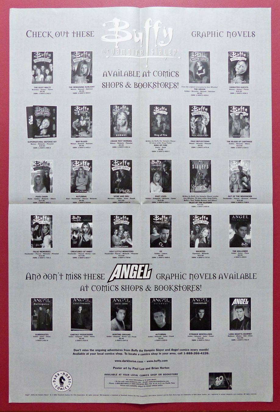 Foto & Immagini: BUFFY VAMPIRE SLAYER PROMO POSTER SAN DIEGO COMIC CON 2002 – Nuovo (secondo la descrizione) da Lugano venduto da YouWantUS 4