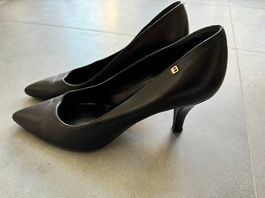 Elegante Bally Pumps Gr. 40 Schwarz Leder, Top Zustand