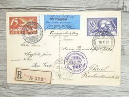TR20 Carte Postale + Timbre Suisse 1925