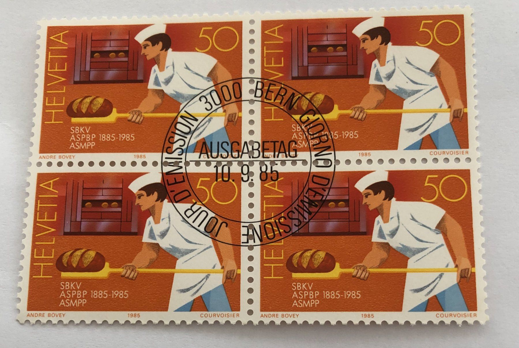 Tutti i francobolli: CH 4 er Block mit Vollstempel – Usato da Aarau venduto da Billa007