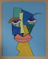Gemälde " Der innere Blick" handmade 40×50