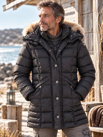P.J.S. Parajumpers Special Edition Daunen Jacke mit Kapuze S