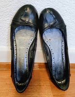 Ballerines en cuir noir SAN MARINA pointure 39
