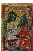 NINJAGO TRADING CARD SERIE 1 # LE8 LIMITED ED. TECHNO TEAM