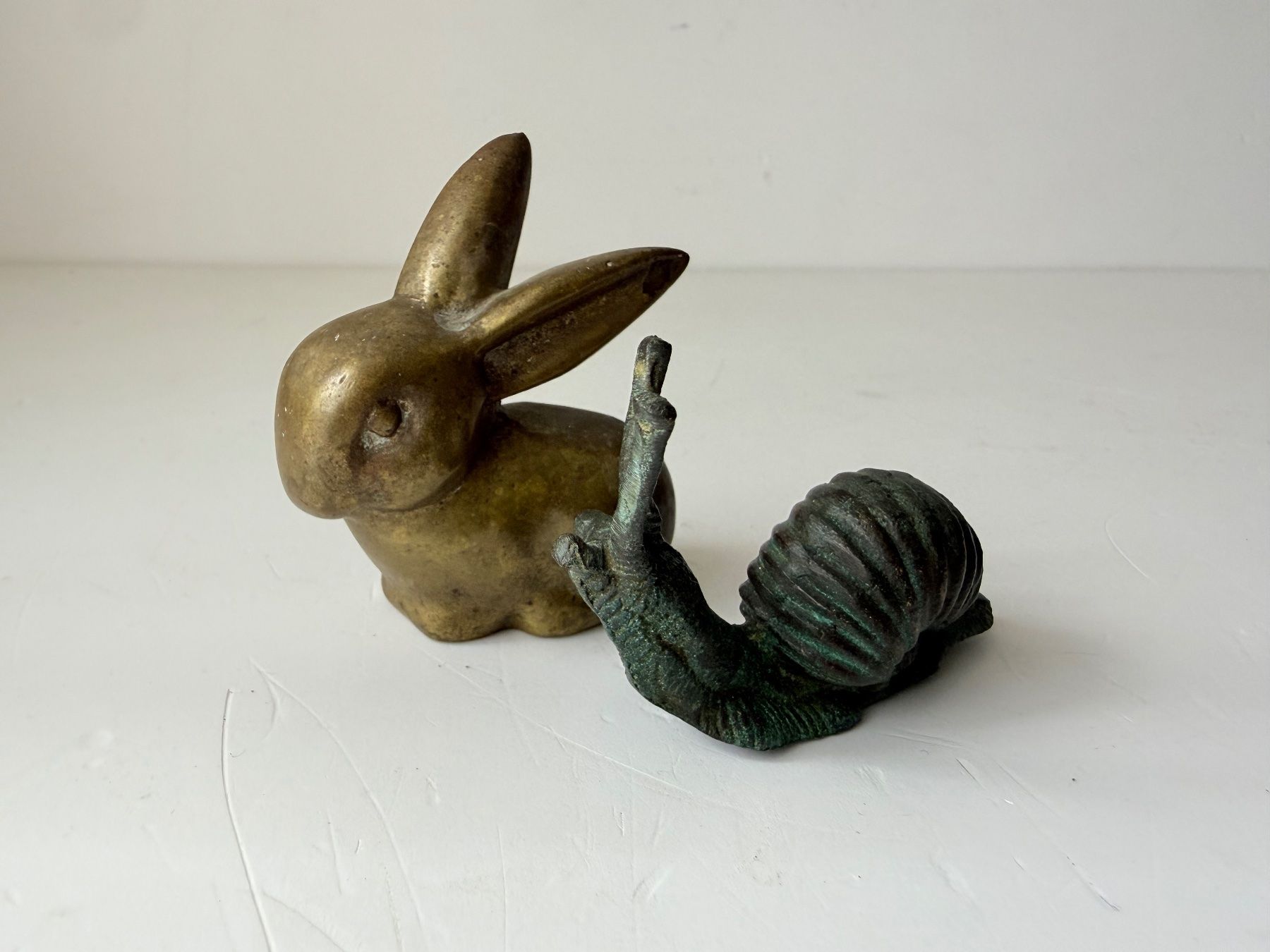 Giocattoli: 2 Tierfiguren aus Messing und Bronze – Usato da Zwingen venduto da moje1 3