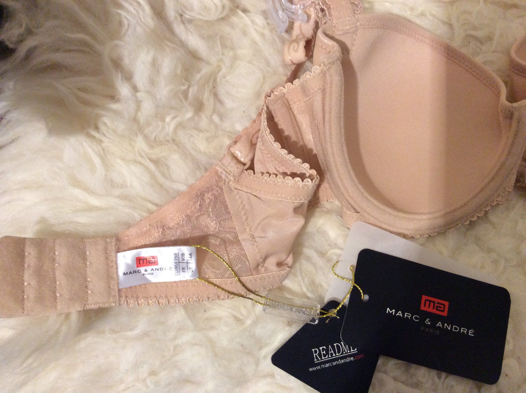 Altra biancheria intima: Marc & Andre Beige BH mit Spitze 75B – Nuovo e nell'imballaggio originale da Winterthur venduto da Kristiinag 1