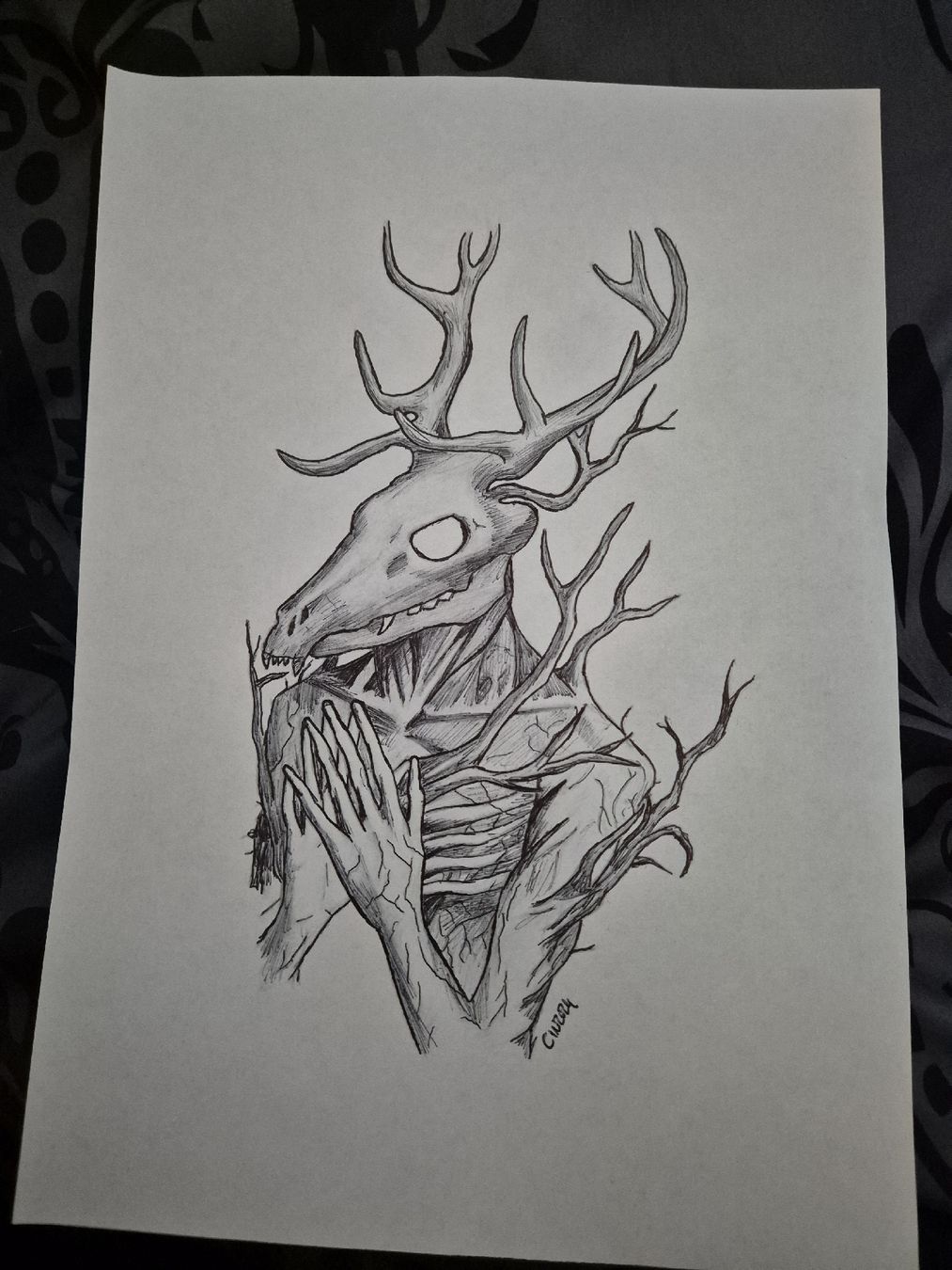 Dipinti: Wendigo - dessin au stylo bile – Nuovo (secondo la descrizione) da Fleurier venduto da cin_7qkd