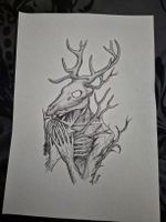 Wendigo - dessin au stylo bile