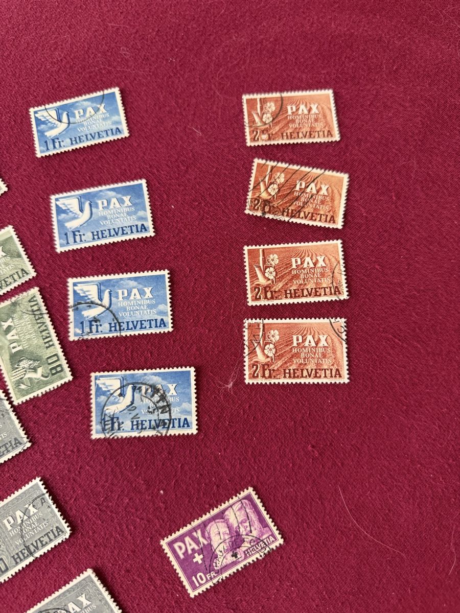 Alle Briefmarken: Pösteli Pax Marken  – Gebraucht aus Murgenthal von Tina_4055 1