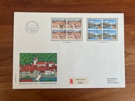 FDC Grossbrief Europamarken Viererblock 1977 ET  (F119)